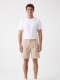 BERMUDA SQARO BEIGE CLARO