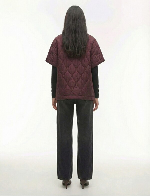 Poncho Capitoneado BORDEAUX