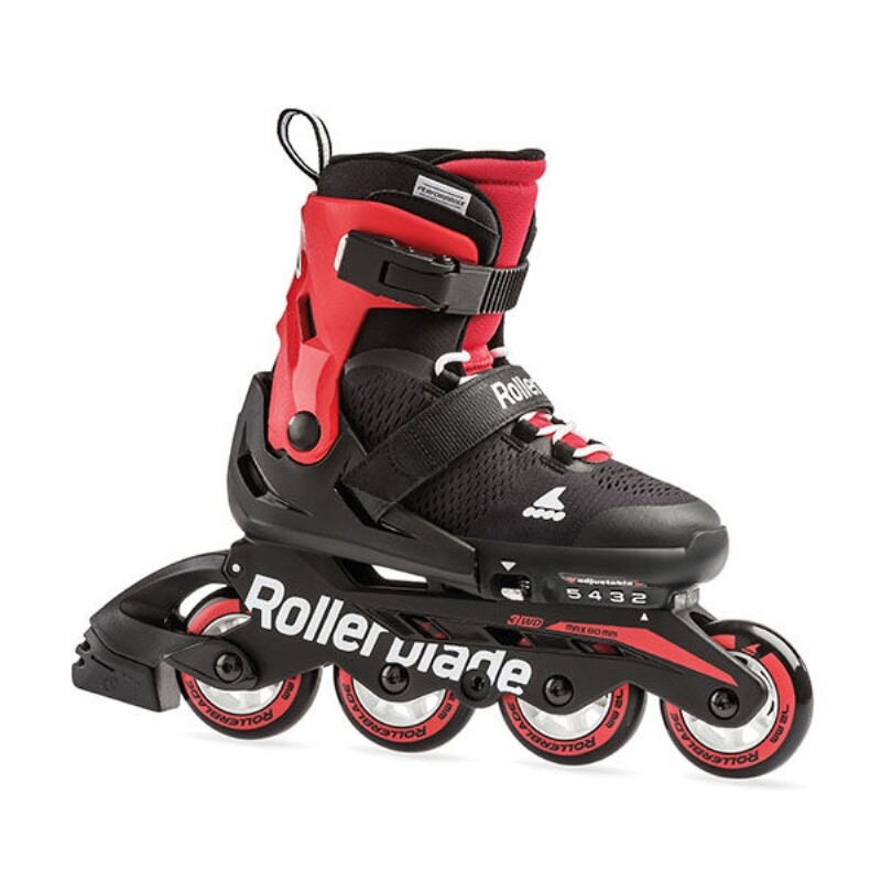 Roller Profesional Rollerblade Microblade Regulable Max.60kg Negro/rojo