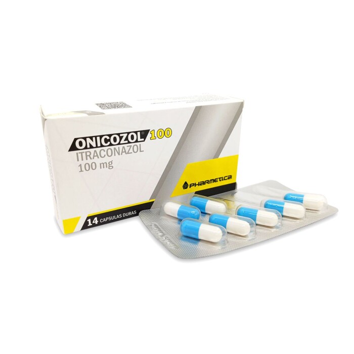 ONICOZOL 100 MG CJ X 14 CAPS. única