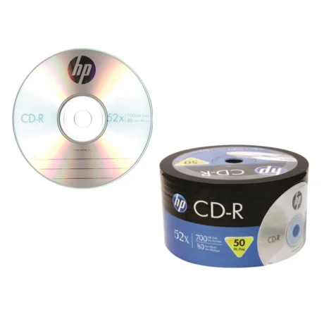 Pack X50 Cd Cd-r HP 52X 80 Min 700MB 001