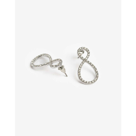 Aros Cortos Strass Cristal