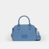 Cartera de mano New Penny en efecto cuero saffiano Coast Blue