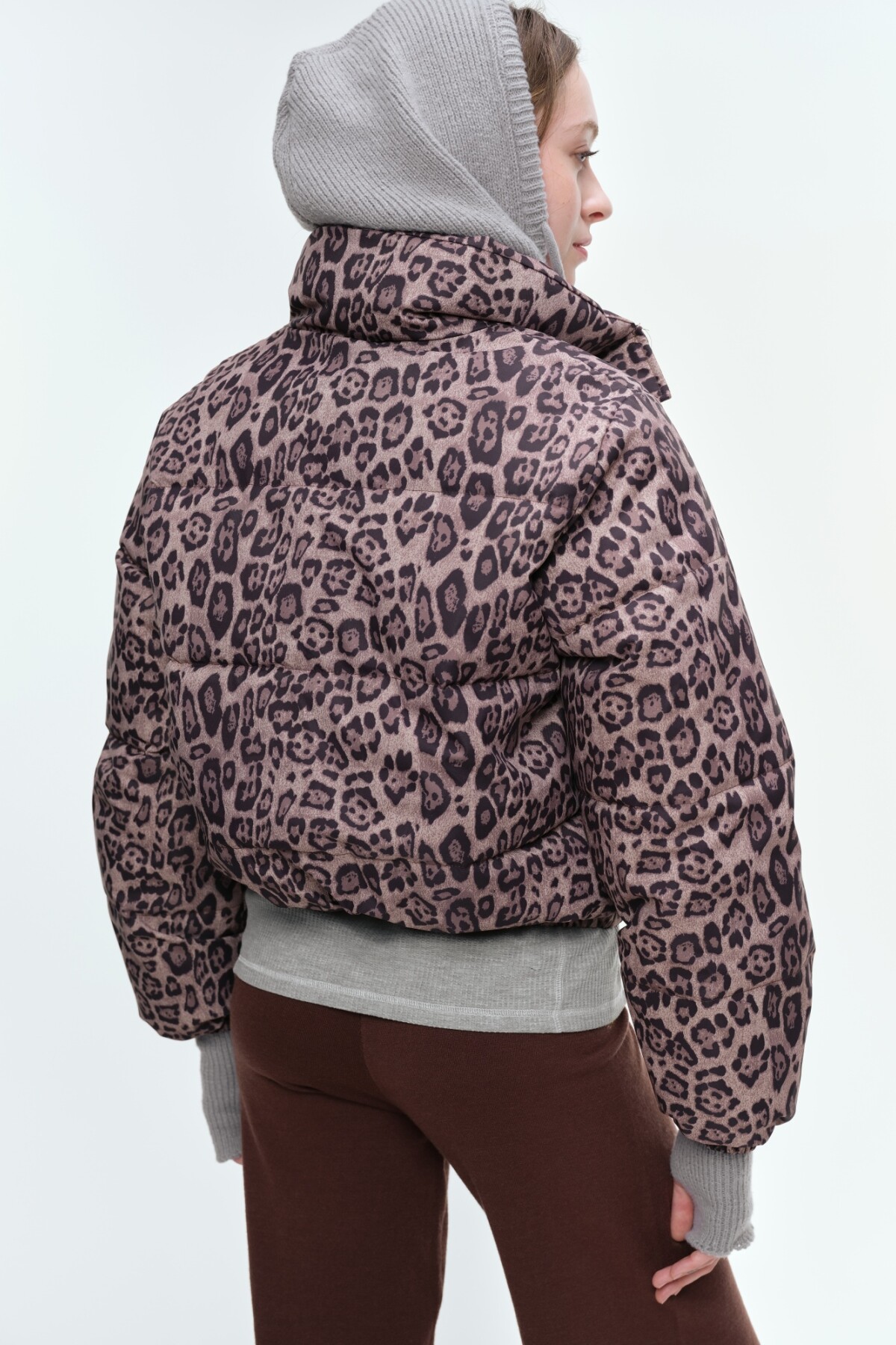 Campera Leopardo Marron