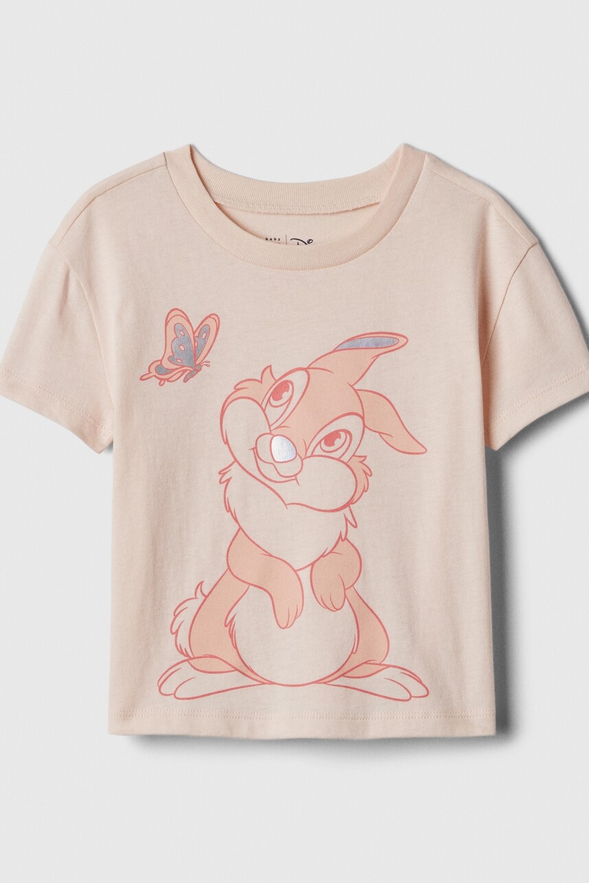 Remera Gráfico Manga Corta Toddler Niña Pale Warm Pink