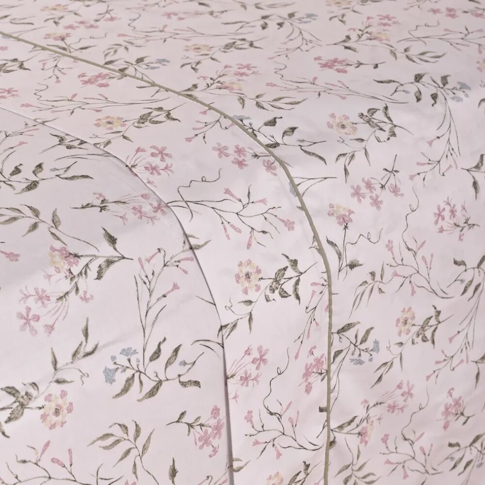 Sabana Finezza 400h Florcitas Rosa King