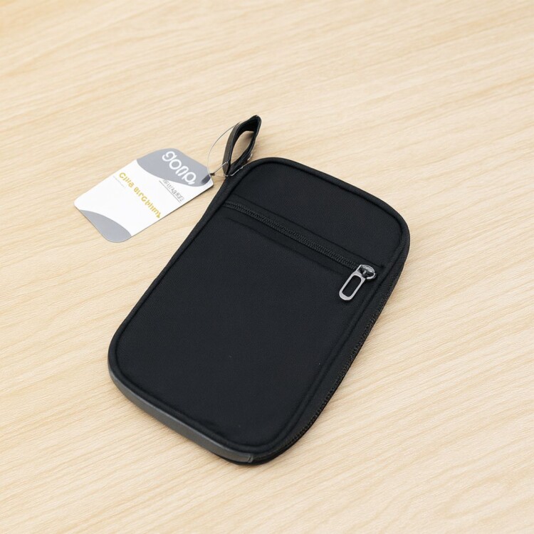 ORGANIZADOR PARA VIAJE PORTA TARJETAS BRIO NEGRO