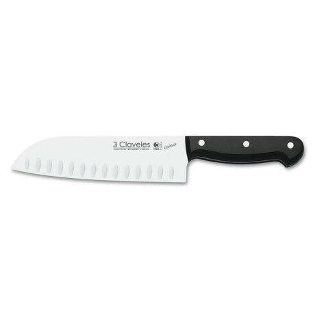 Cuch Santoku Acin M/Ngo Uniblock 3Claveles 18Cm