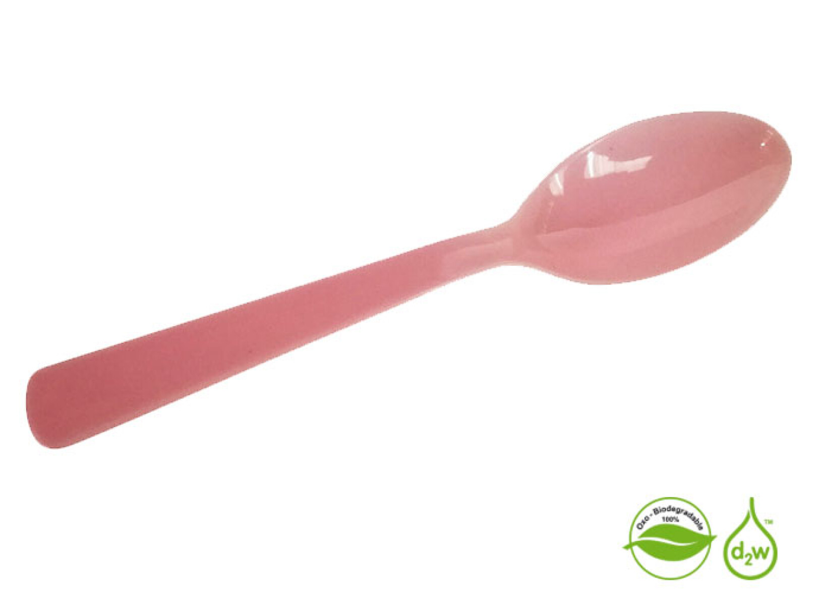 Cuchara Biodegradable x10 Unidades - Rosado 