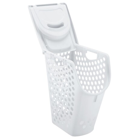 Cesto Canasto Ropa Anatomico Apilable Plastico Rimax Blanco