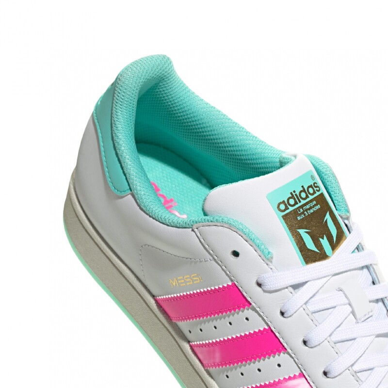Championes adidas Supersatar Messi White Pink