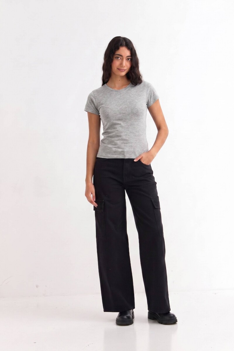 Remera cuello redondo ICONIC 150 GRIS