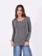 REMERA BÁSICA SOFIA GRIS OSCURO