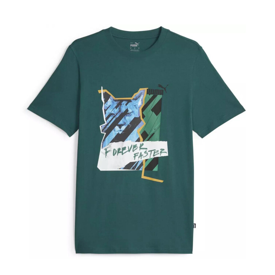 Remera de Hombre Puma Graphics Photoprint Verde