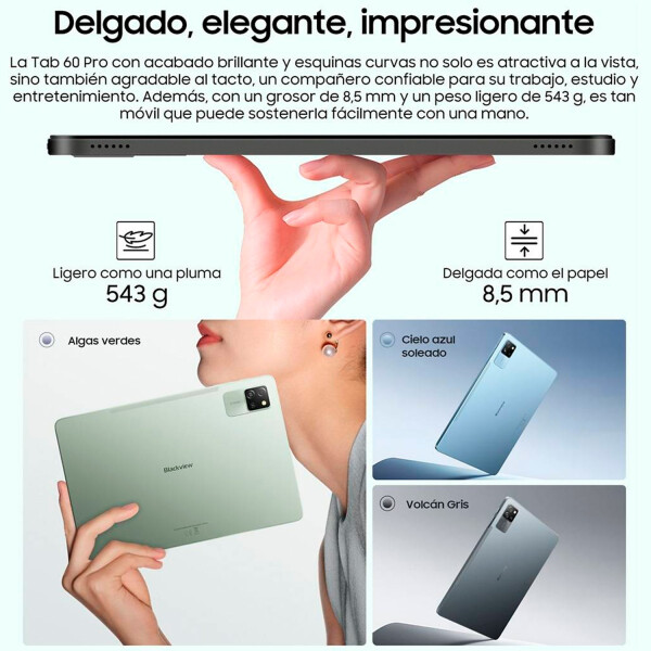 Tablet Blackview Tab 60 Pro Bundle De 10.1" 8+16gb Lte GRIS