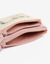Monederos Monedero Doble Estampado - Rosa Claro