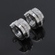Aros en oro 18k blanco y brillantes Aros en oro 18k blanco y brillantes