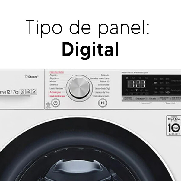 Lavasecarropas Lg Wd12wvc4s6 12kg LAVASECARROPAS LG 12/7KG WD12WVC4S6 BL