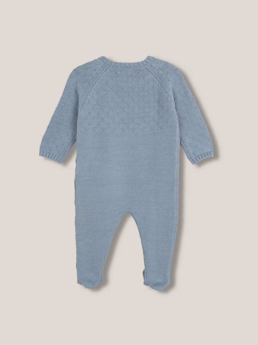 Pelele Con Calados Azul Claro