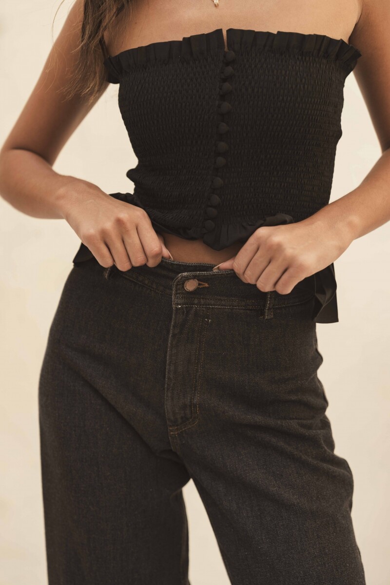 PANTALON MARIANNE BLACK DENIM PANTALON MARIANNE BLACK DENIM