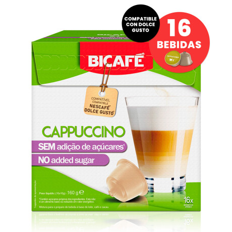Cápsulas Café Bicafé Cappuccino sin Azúcar 001