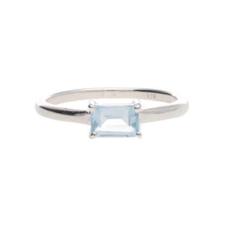 Anillo Karvik solitario de plata 925 0