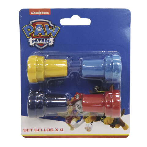 Pack x 4 Sellos Diferentes Paw Patrol CHASE