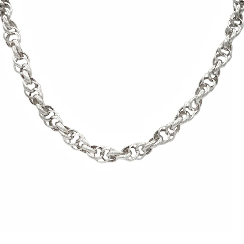 Cadena Tourbillon doble - Plata 925 - Sin Piedra - CD3404 sinpiedra