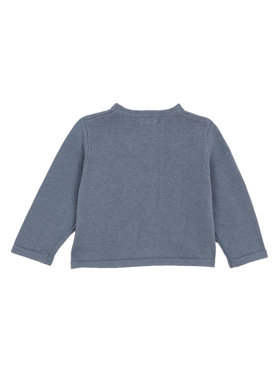 Chaqueta Boton Especial Gris