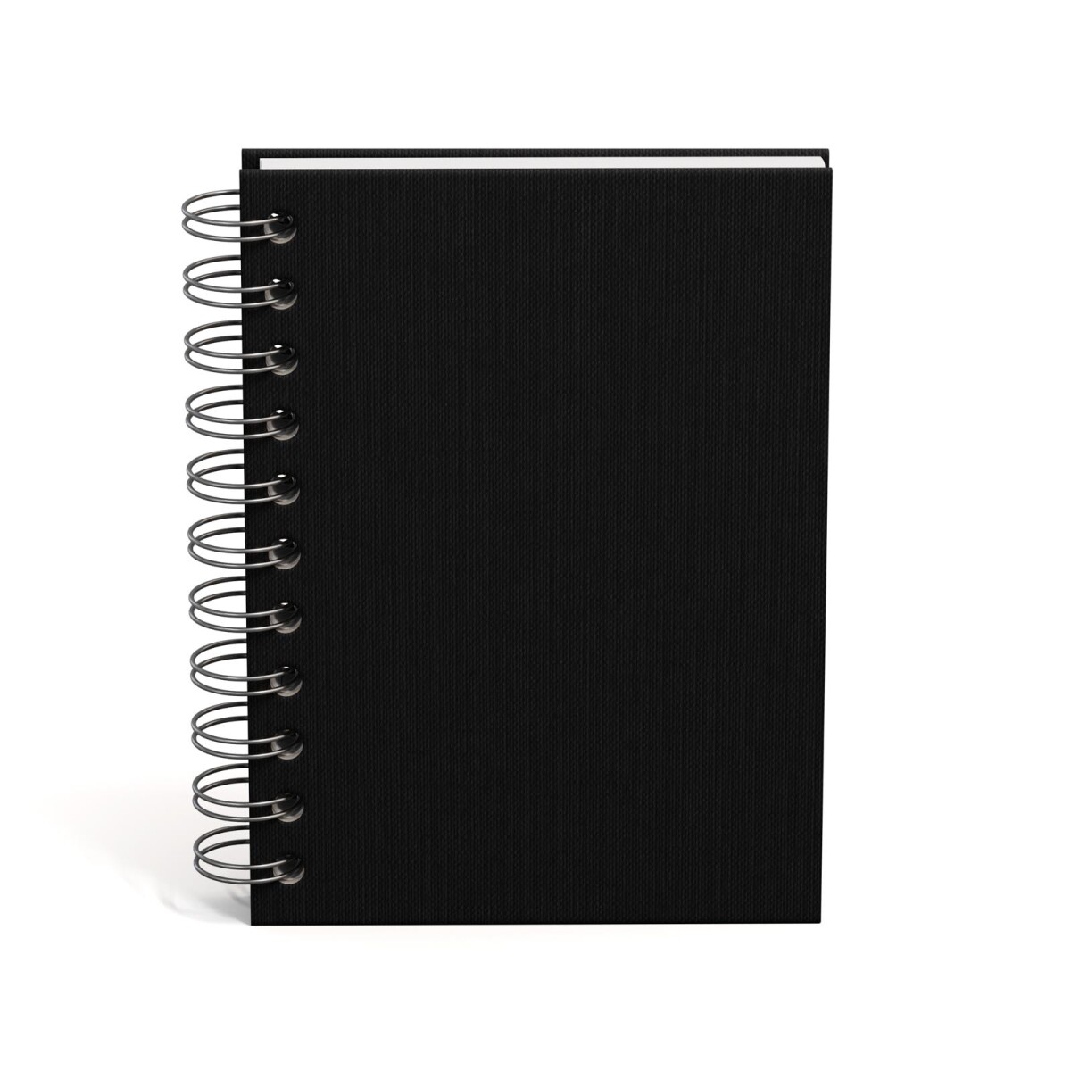 LIBRETA A6 TAPA DURA - PAPEL NEGRO 