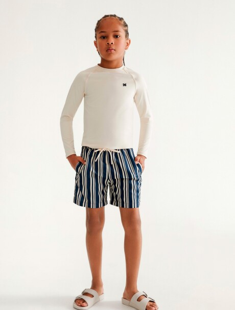 SHORT INFANTIL CON ESTAMPADO AZUL