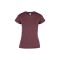 Camiseta jaspe a la base dama marrón jaspe