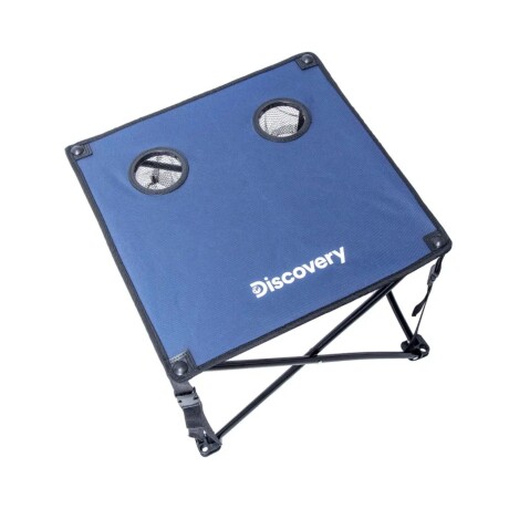 Mesa playera Discovery plegable con apoya vasos Azul