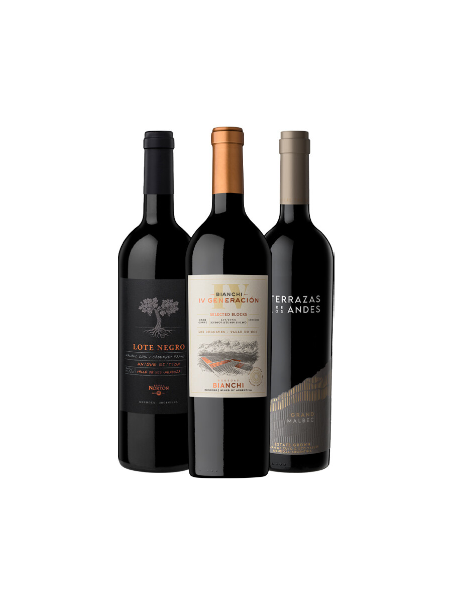 Pack Bacán Selección Bacanazo Fin de Año x3 vinos iconos Pack Bacán Selección Bacanazo Fin de Año x3 vinos iconos