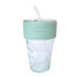 Vaso alto de vidrio c/sorbito agarre cuero sintético Vaso Alto De Vidrio C/sorbito Agarre Cuero Sintético