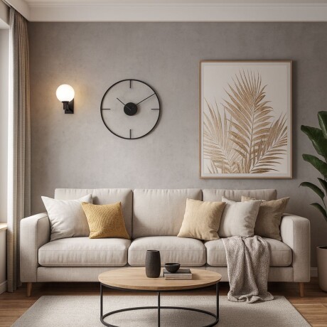 Aplique de Pared spot esfera minimalista NEGRO