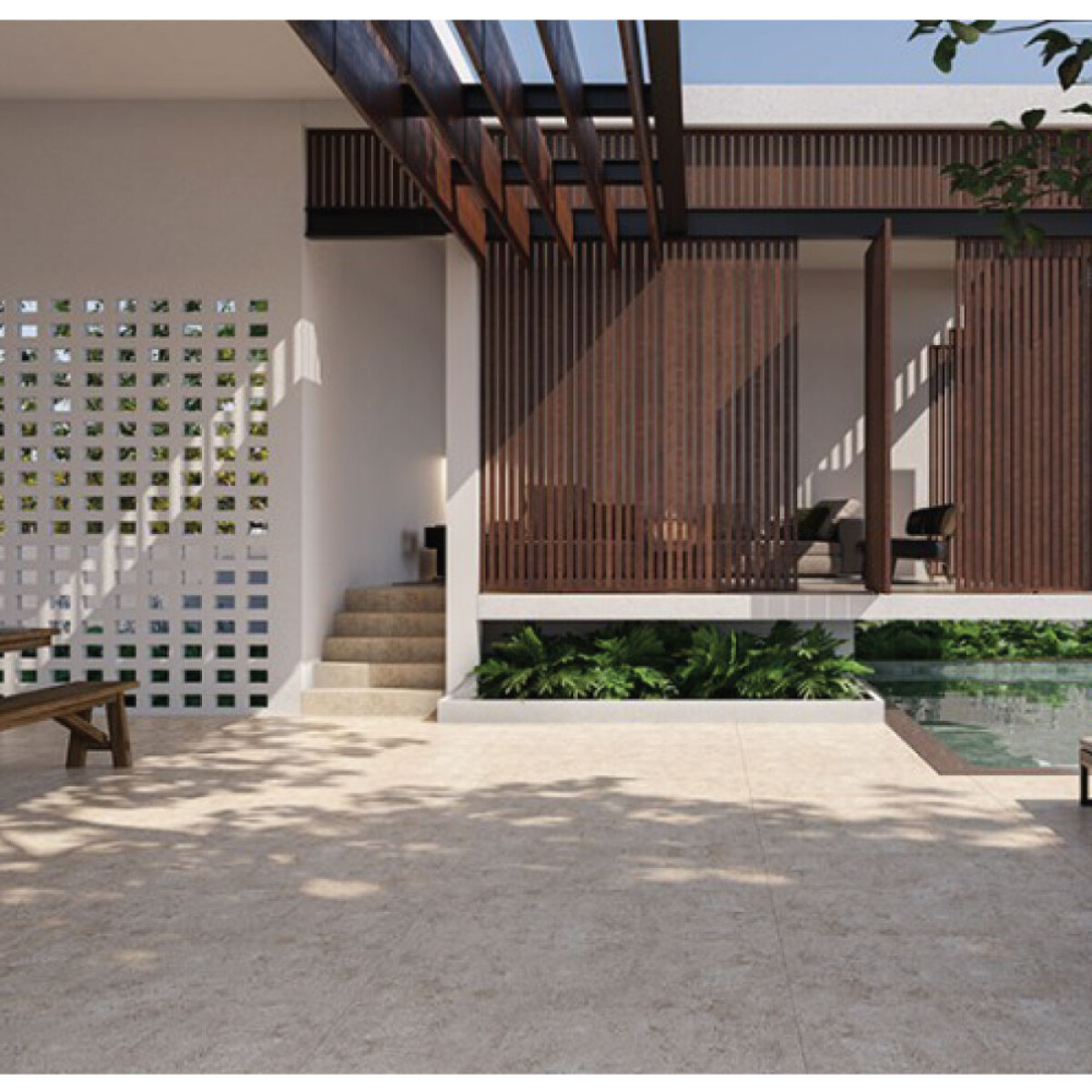Porcelanato Nicolau Beige EXT - 2.40m2 