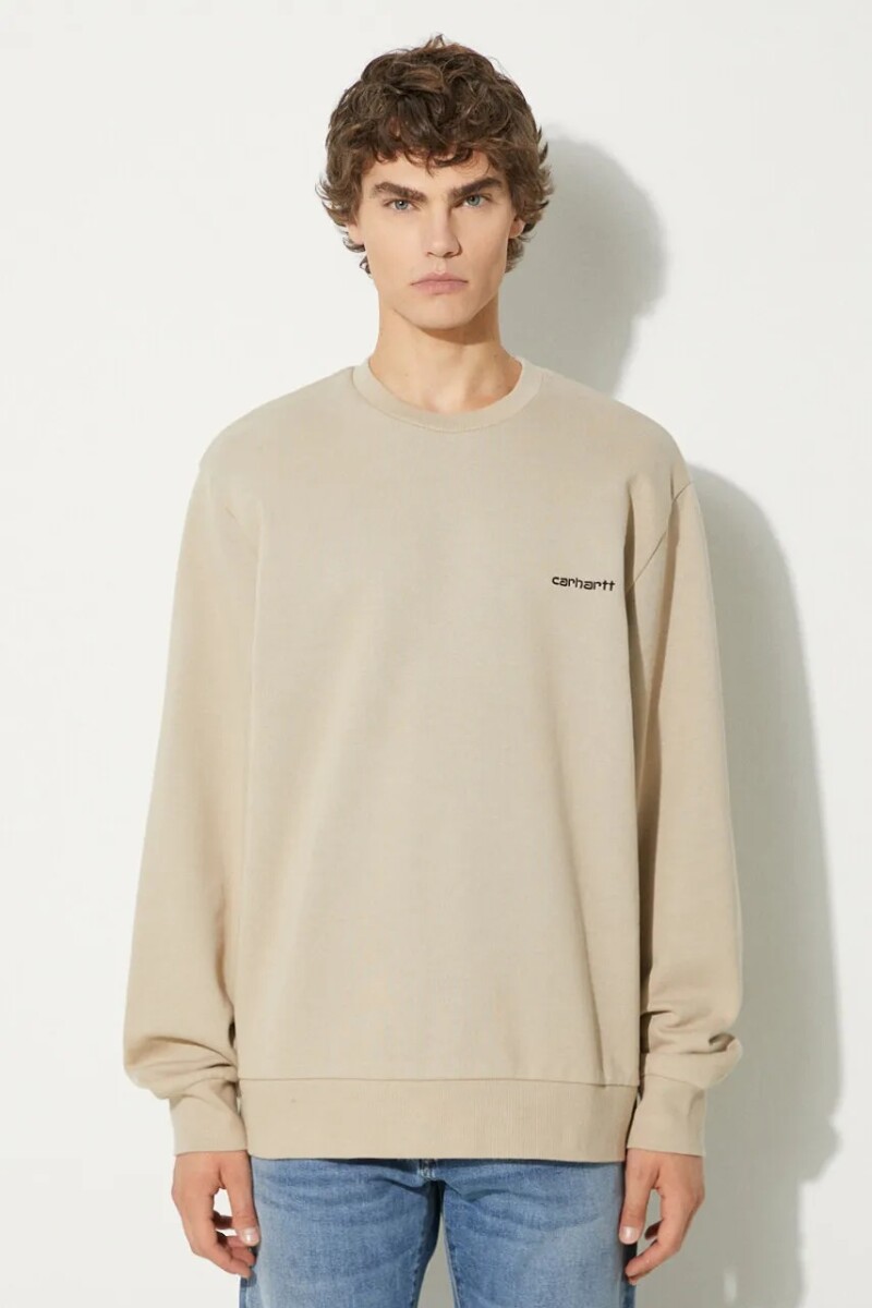 SCRIPT EMBROIDERY SWEAT Blanco