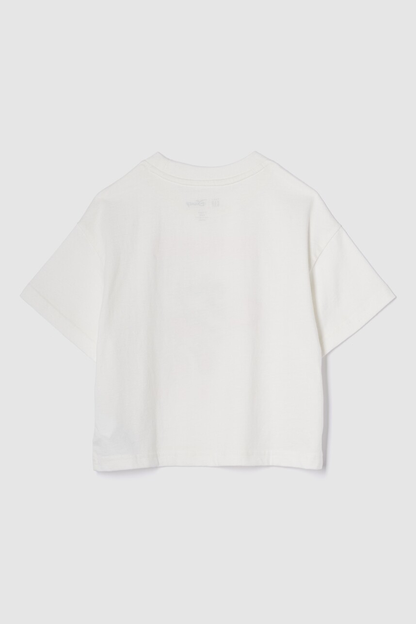 Remera Disney Toddler Niña New Off White