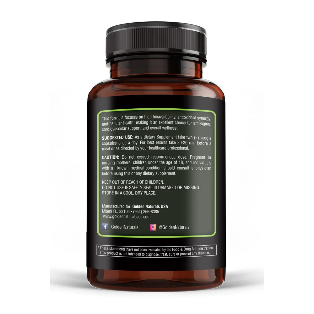 ResveraLife | Resveratrol Formula | 60 Cápsulas Golden Naturals ResveraLife | Resveratrol Formula | 60 Cápsulas Golden Naturals