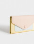 Ficheros Color Block Billetera Fichero De Cuerina Colorblock - Combinacion Tricolor