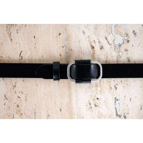 Cinto Hebilla Rectangular Negro