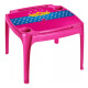 Juego De Mesa De Plastico + 4 Sillas De Niño - Infantil Rosa