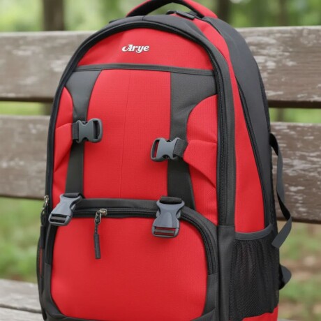 Mochila Arye Paso Severino 36 Litros con Portanotebook Rojo