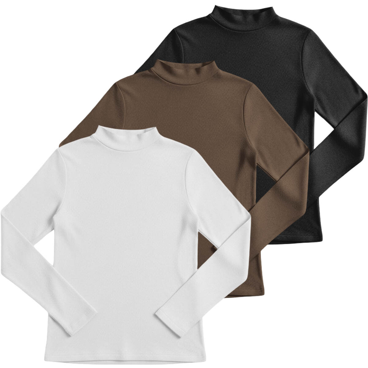 Set X3 Polera Felpa Termica Abrigada Manga Larga 