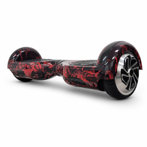 Skate Patineta Eléctrica 6.5" Rp600b Con Música + Luces Led SKATE 6.5 NEGRO Y ROJO RP600B
