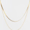 Collares Cortos Acero quirúrgico Collar De Acero Quirúrgico - Dorado