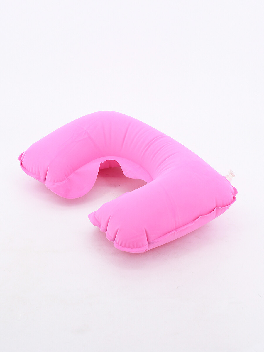 ALMOHADA DE VIAJE INFLABLE - ROSADO 