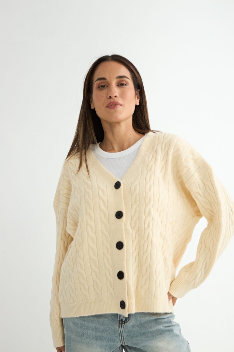 CARDIGAN LITZIA - CRUDO 