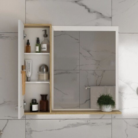 Conjunto de Baño Completo Elisa (56cm) | Mueble de Pie con 3 Cajones, Bacha y Espejo Conjunto de Baño Completo Elisa (56cm) | Mueble de Pie con 3 Cajones, Bacha y Espejo